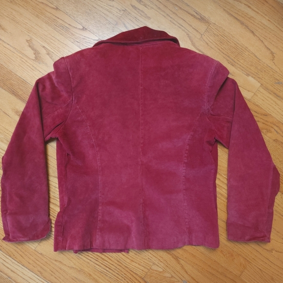 Guillaume Red Suede Jacket - Picture 7 of 8